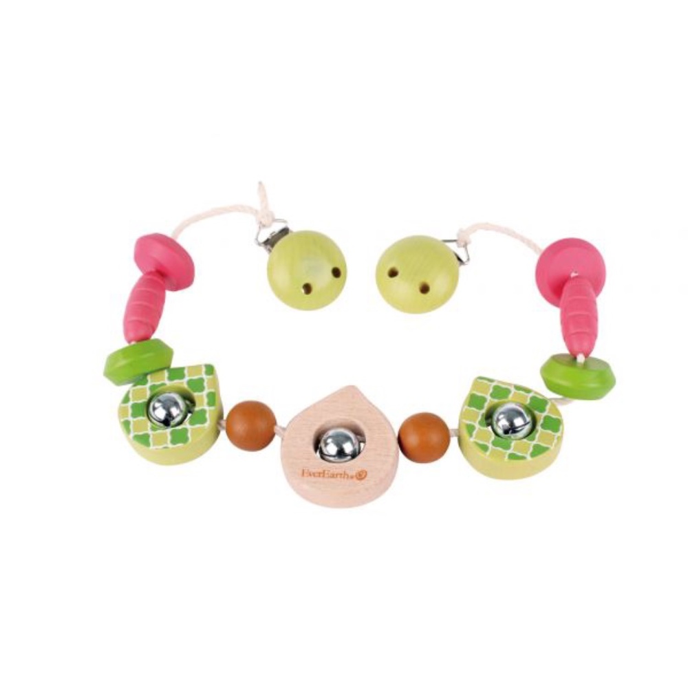EverEarth Wooden Clip On Baby Stroller Accessory Toy